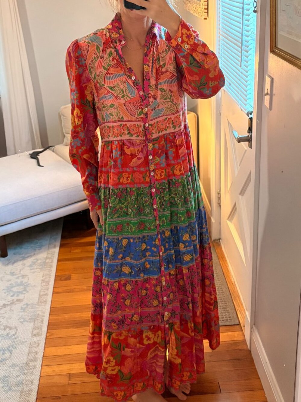 FARM RIO MIDI DRESS - Picture 1 of 7